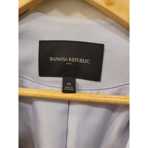 Banana Republic light blue open front blazer - Picture 3 of 4